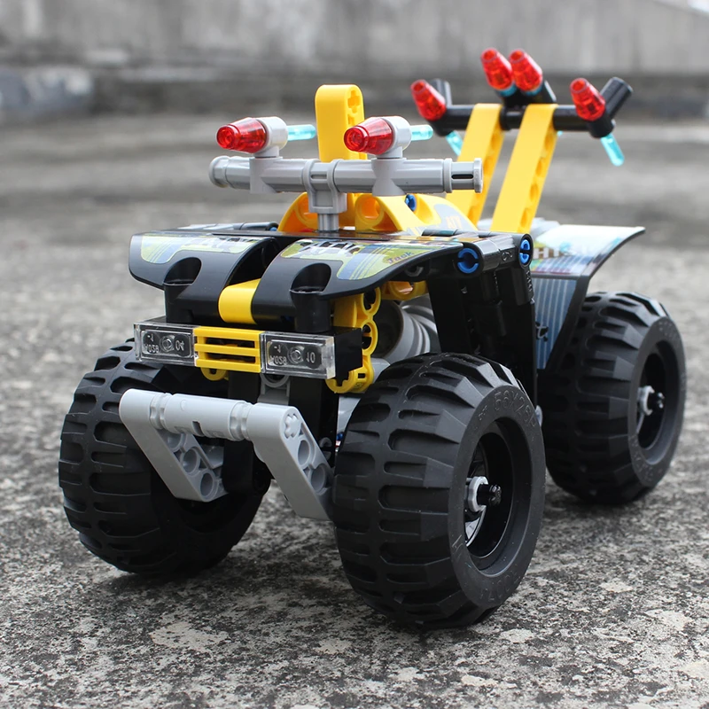 

Dune Buggy Building Blocks Assembled Pull Back Car Children's Educational SUV Mechanical Intellective Blocks Car Model Toy