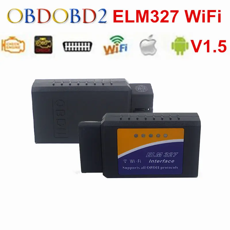 Prix pour Haute Qualité V1.5 ELM327 WiFi ELM 327 Prend En Charge Tous Les OBDII protocoles De Voiture Outil De Diagnostic OBD2 Lecteur de Code Scanner IOS Android PC Prix pour Haute Qualité V1.5 ELM327 WiFi ELM 327 Prend En Charge Tous Les OBDII protocoles De Voiture Outil De Diagnostic OBD2 Lecteur de Code Scanner IOS Android PC