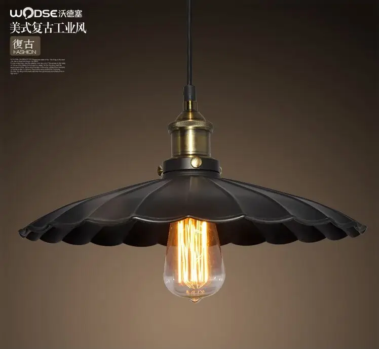 

Vintage Loft Pendant Lights Single Head Pot Droplight Metal Industrial Hanging Lamp Dining Room Suspension Pendant Light