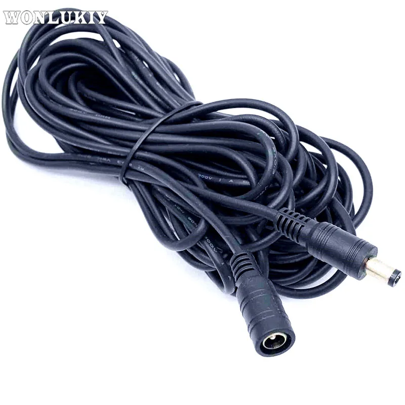 

1M 2M 3M 5M DC Power Plug Connector Extension Wire 5.5 X 2.1 mm Female To Male Cable Jack Adapter