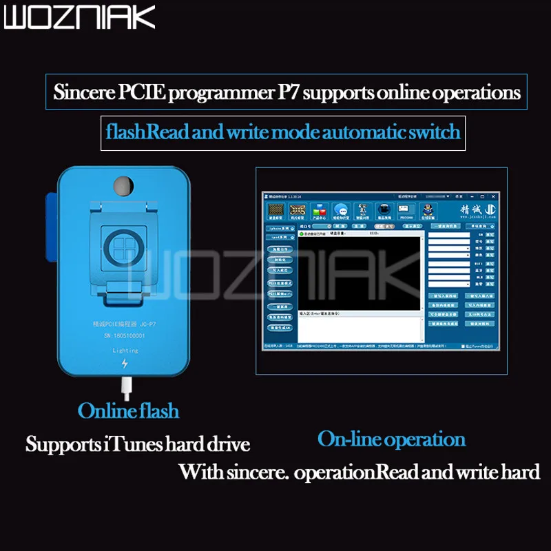 JC P8 PCIE NAND Программист серийный номер SN Read write Error Repair инструменты для iPhone 8 8 P X NAND восстановление данных