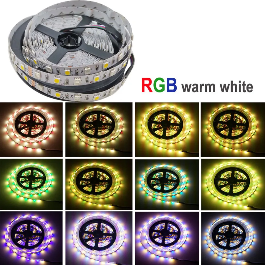 15 м Wifi RGB Светодиодная лента светильник smd 5050 RGBW водонепроницаемая гибкая лента Диодная лента 12 В постоянного тока набор питания Новогодняя гирлянда Christma