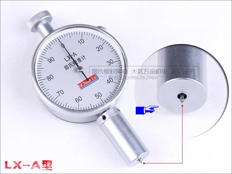 Прибор для измерения твердости LX-A резины, синтетического каучука, мягкой резины, мульти-смолы, кожи, воска