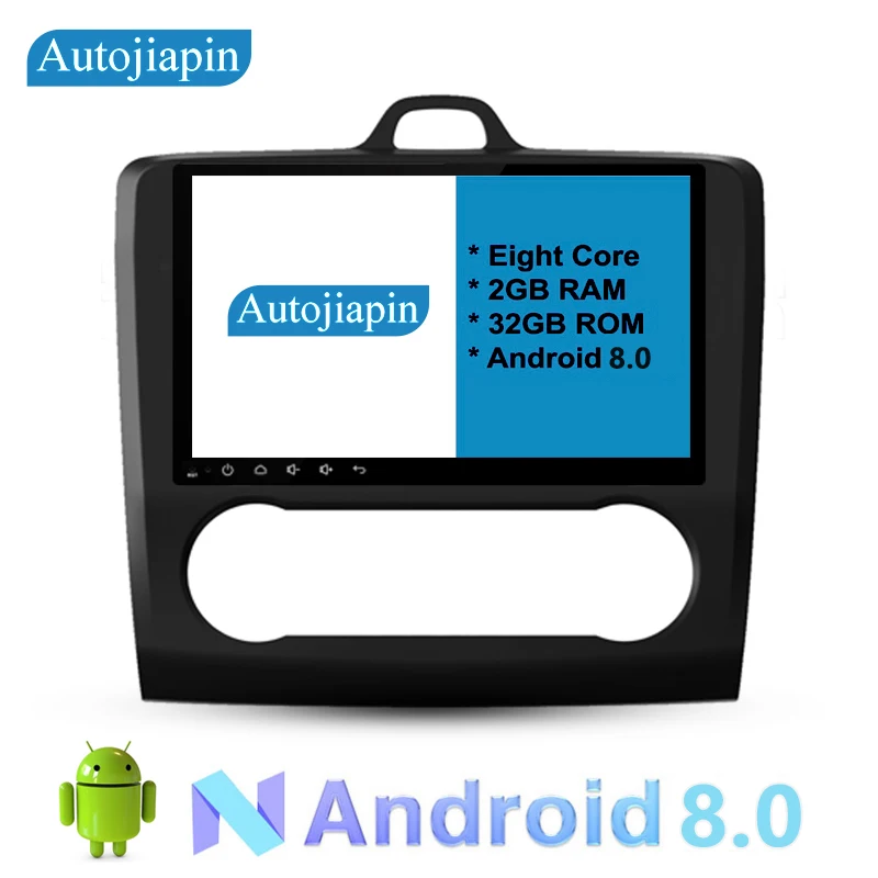 

9" Eight Core Android 8.0 2G RAM 1024*600 Car GPS navigation For FORD Focus Mondeo 06-14 With Car Stereo Radio Audio