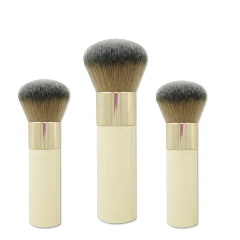 

KESMALL 2018 1Pc New Fashion Makeup Brush Portable Blush Foundation Brushes Women Face Beauty Tool Pennello Fondotinta XN212M