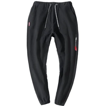 

2019 Spring and Autumn New Men's Leisure Pants Cotton Fattening, Large-Size Pants plus add size trousers slack longs
