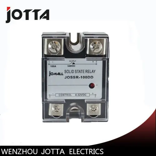 

SSR -100DD DC control DC SSR Single phase Solid state relay