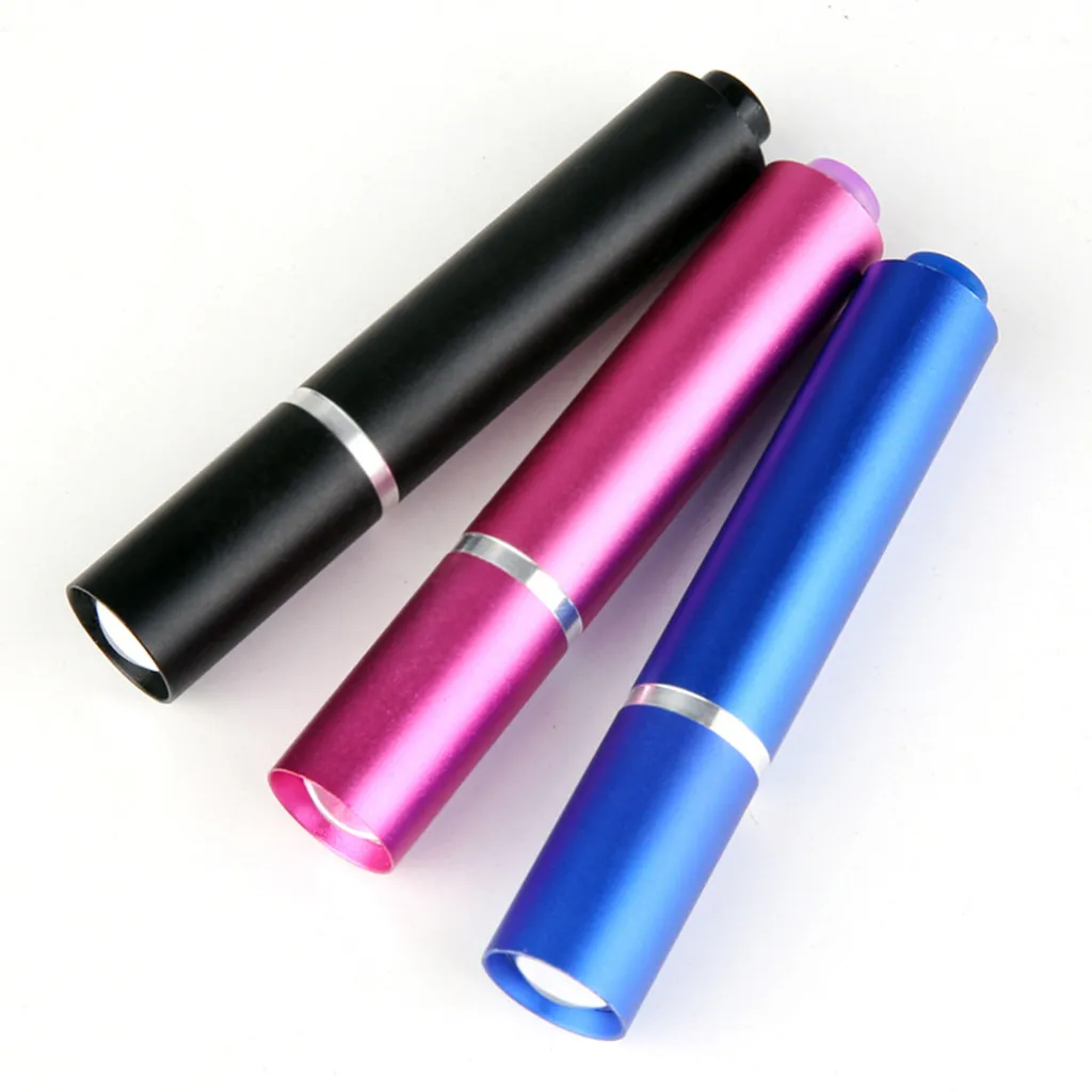 

HOT Portable bright Purple Light Mini Flashlight Cosmetic Fluorescence money Detection Torch Lamp key chain 365nm LED UV durable