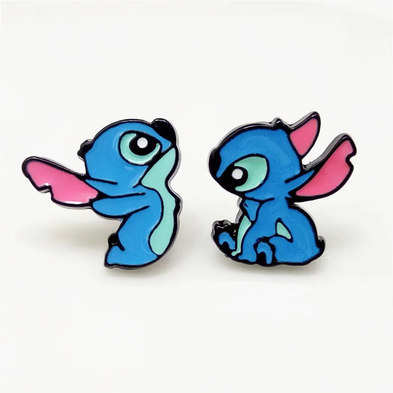European Classic Cartoon Cute Baby Alien Stitch Female Earrings Lilo