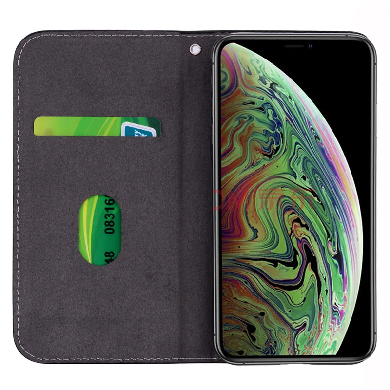 Флип Магнитный кошелек PU кожаный чехол для iPhone 11 Pro Max аллигатор печати кошелек Fundas для iPhone 5 5S SE 6 7 8Plus XS Max XR