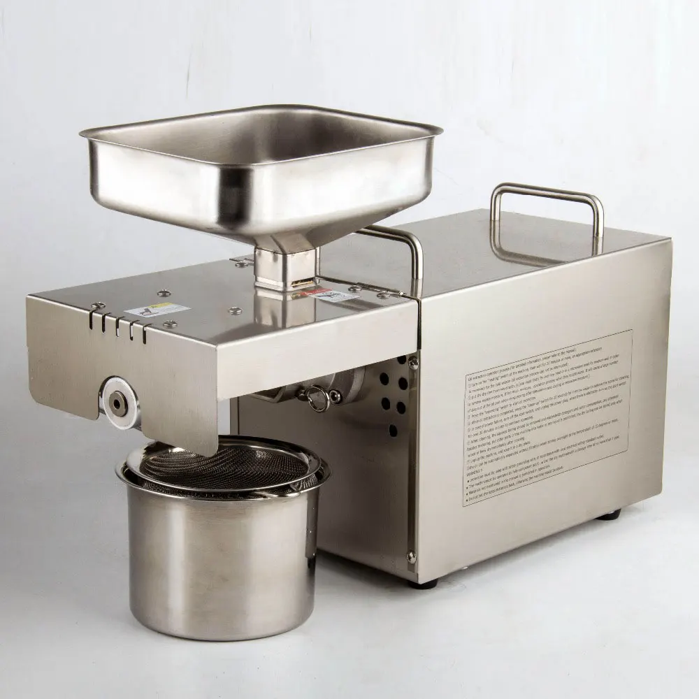 Stainless Steel Sunflower Oil Press Machine For Almond Seeds, Cold