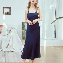 Женские сексуальные пижамы слинг атласные Длинные платье-Пижама Нижнее белье воротник облегающая Пижама пижамы платье Лето сексуальные пижамы