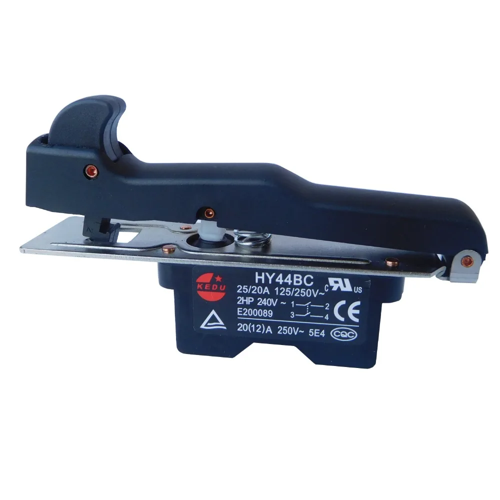 Kedu-botão de Pressão Elétrico Hy44bc 125 v 25 20a 2hp com Bloqueio e Botão de Pressão Ferramentas para Grande Moagem