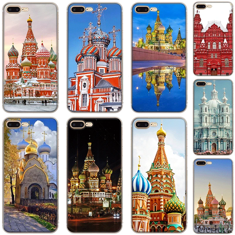 Россия Москва Санкт Петербург чехол для телефона I Phone 5 5S 6 S 7 8plus X XS XR Max
