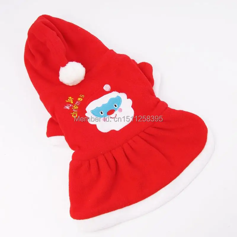 Free Shipping Santa Claus Coats Winter Dress For Pet Dog uVT | Дом и сад