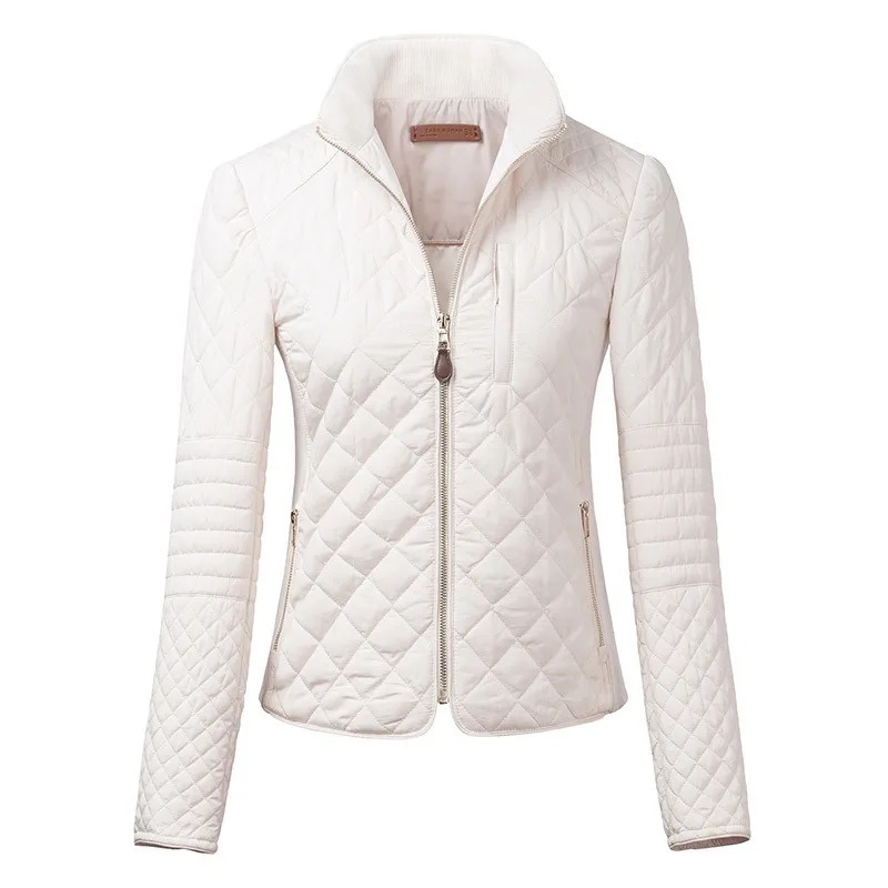 2014 Women New Jacket Winter Coat White Cotton Padded Jacket 3 Sizes S