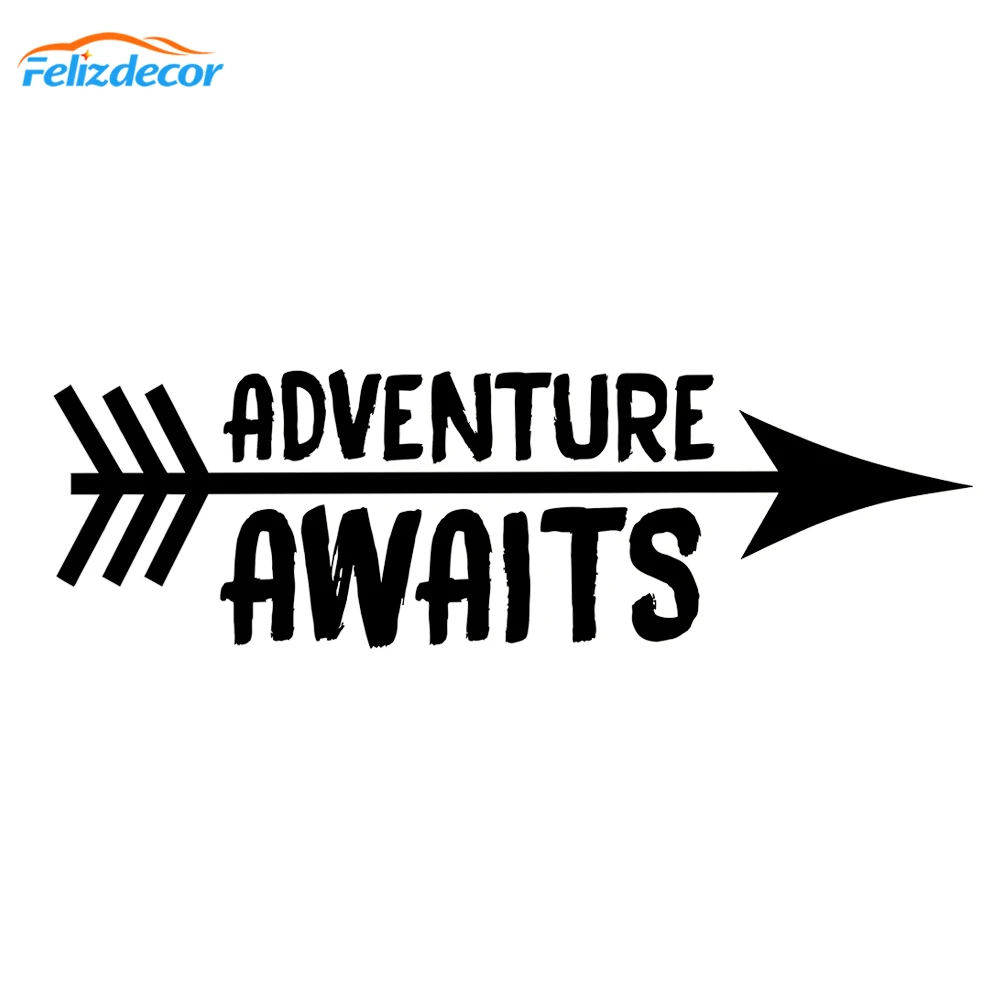 Приключения ждет автомобиль наклейка Adventured винил стрела Цитата арт бампер