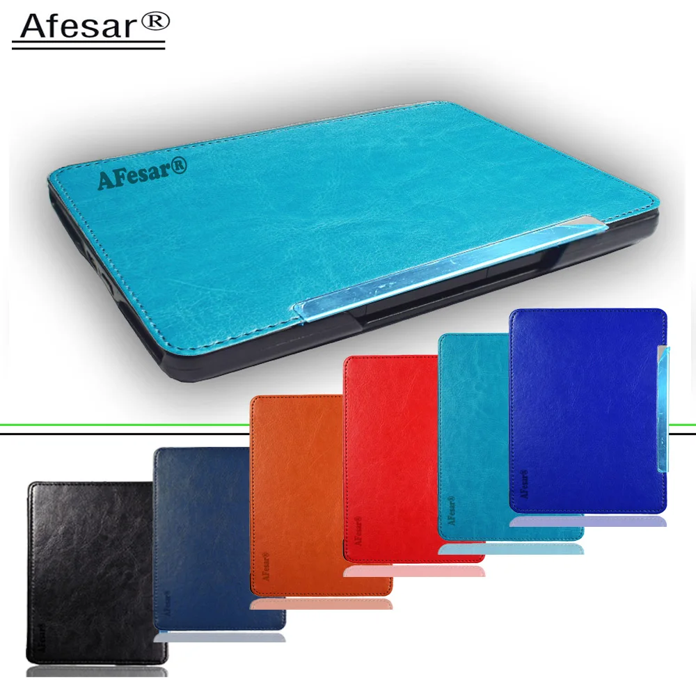 Avançado Capa de Couro Manga para Kindle e Kindle Flip Case Película Protetora Presente Modelo D01100