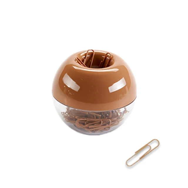 Buy 100pcs 28mm Paper Clips in Round Paper Clip Holder