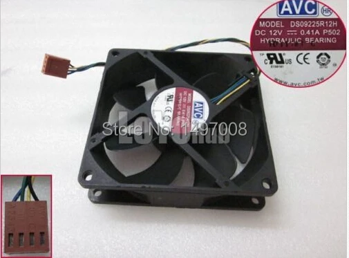 AVC DS09225R12H P502 DC 12V 0.41A 4-wire 92x92x25mm Server Square Fan