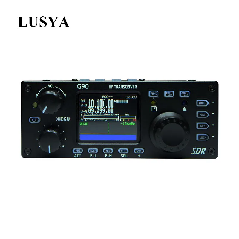 Lusya XIEGU G90 QRP HF любительский радиоприемопередатчик 20 Вт SSB/CW/AM/FM 0,5-30 МГц SDR структура со встроенным Авто антенным тюнером T0256