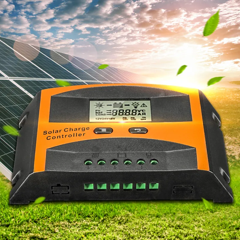 

10A 15A 20A 25A 12V 24V Auto Solar Charge Controller Auto Work PWM With LCD Display Dual USB Solar Cell Panel Regulator