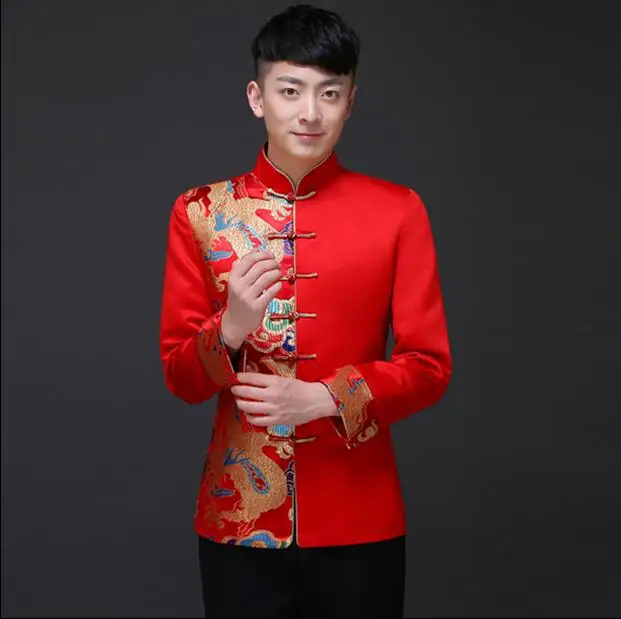Vestido De Novio Chino Tradicional Para Hombre Cheongsam Tang Chaqueta De Ropa Vintage A Badosa Me