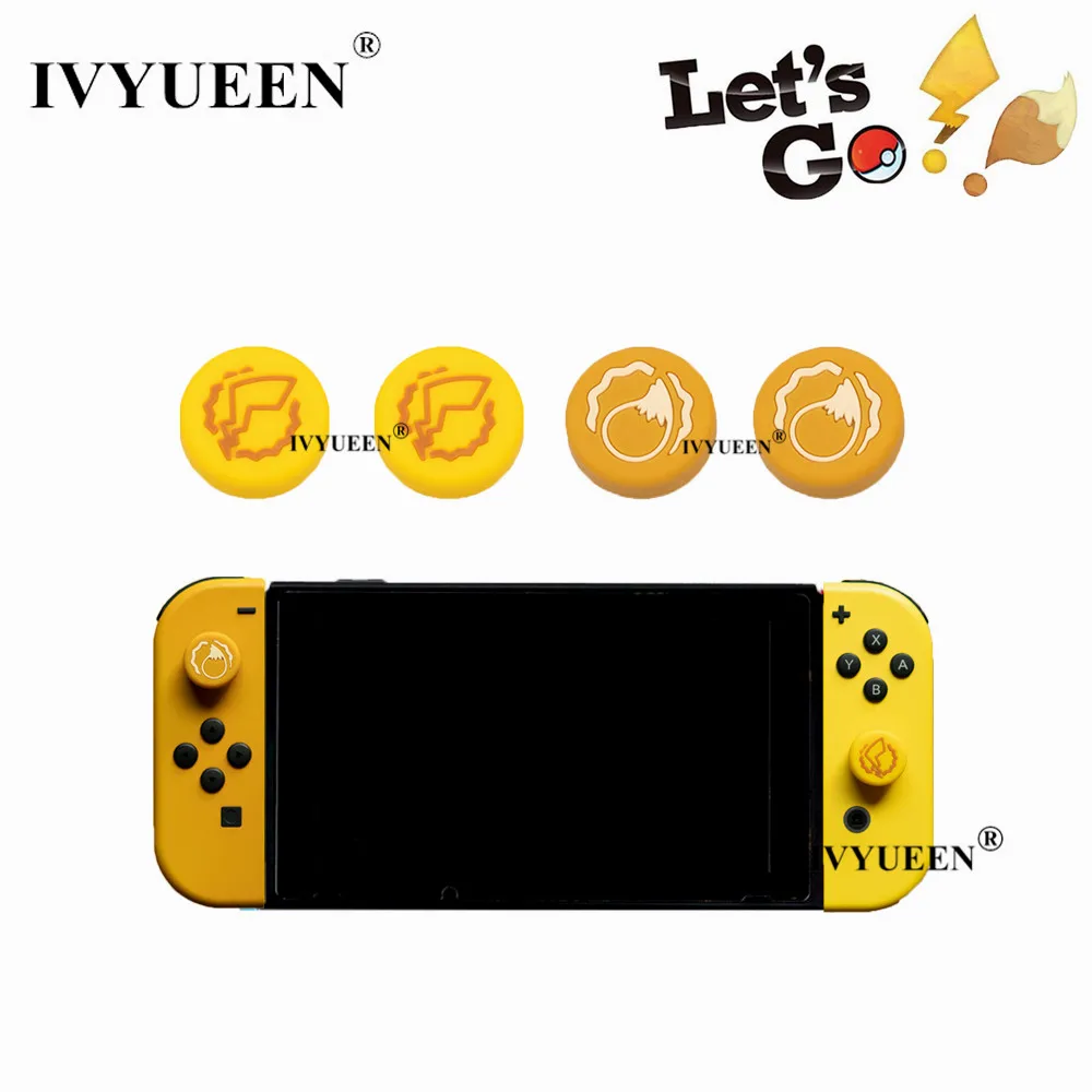 IVYUEEN для переключателя rend NS NX Joy Con джойстик с рукояткой для большого пальца Кепка Eevee для Nintendo Swith JoyCon контроллер аналоговая рукоятка