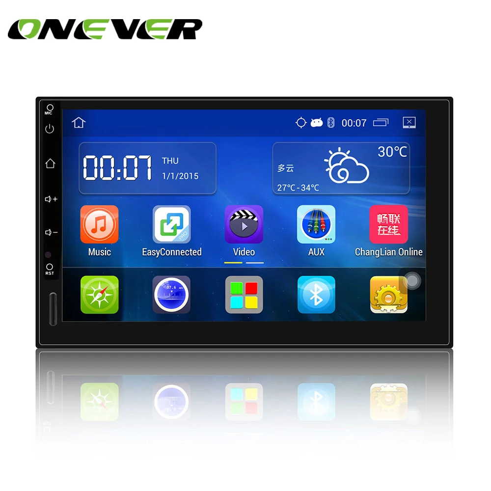 Автомагнитола Onever 7 дюймов Android 5 1 GPS Bluetooth Wi Fi USB|car stereo din|car radio rear cameracar camera |