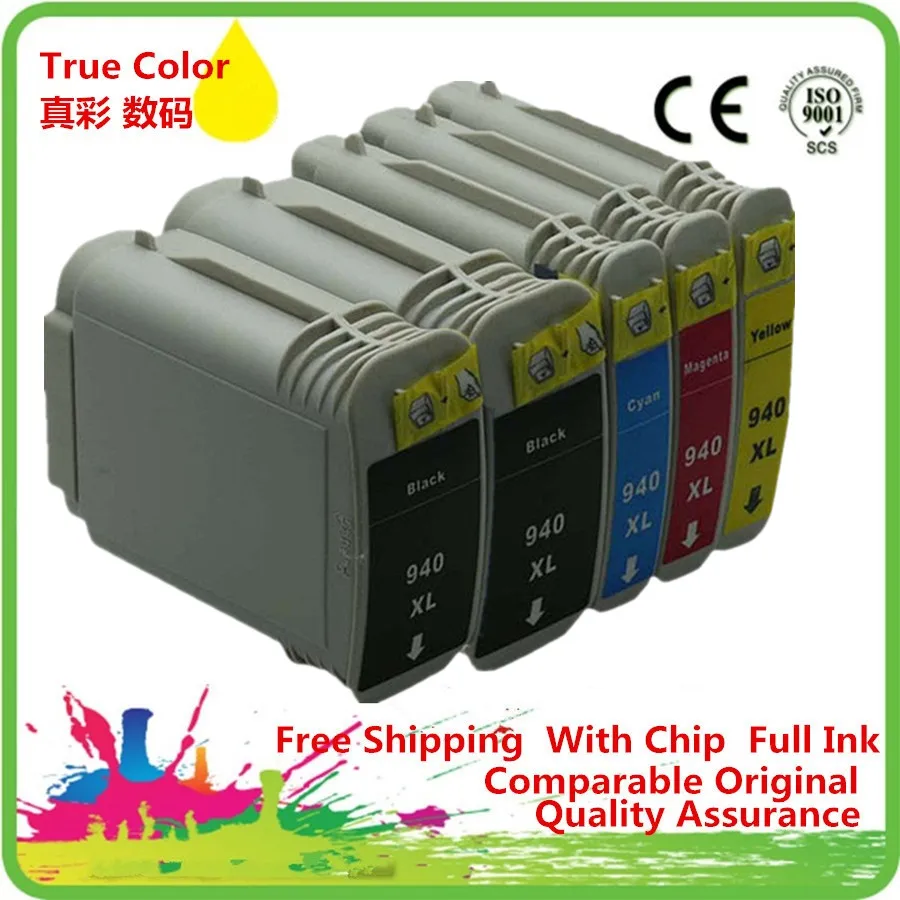 Replacement Ink Cartridges For HP 940 XL 940XL HP940 HP940XL C4906A C4909A Officejet Pro 8000