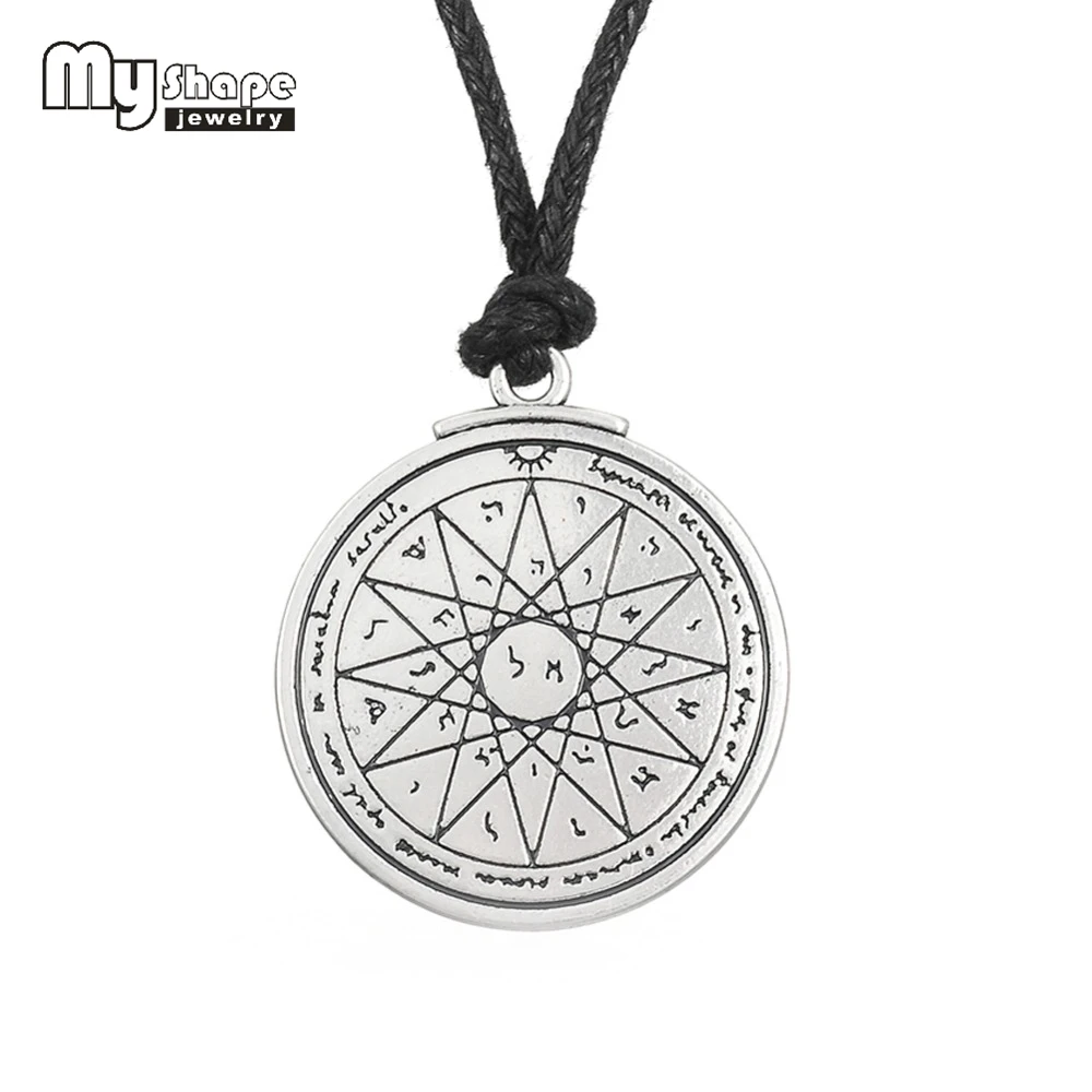 Ожерелье с надписью my shape Wiccan Septagram ожерелье подвеской в виде тетраграмматона