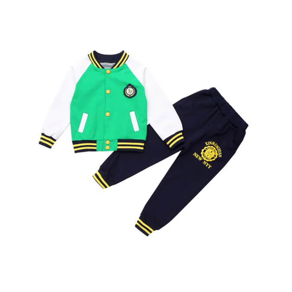 Детская школьная форма, комплекты одежды, куртка для маленьких девочек+ штаны, Осенние костюмы, пальто, весенние спортивные костюмы для бега