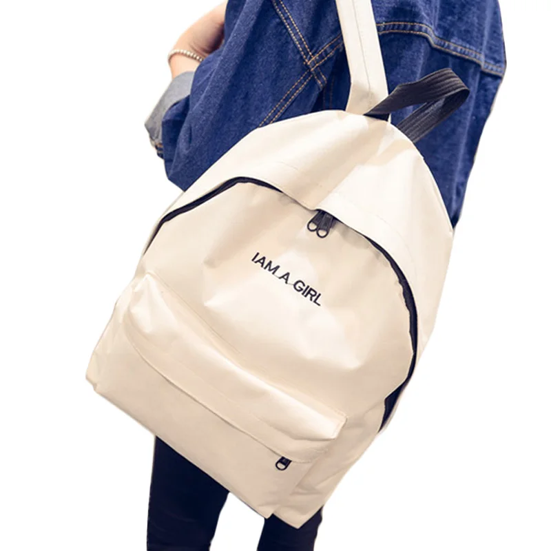 I am a girl Design Travel Bag Backpack Quality Nylon Daypack School bag Portable Laptop Bag