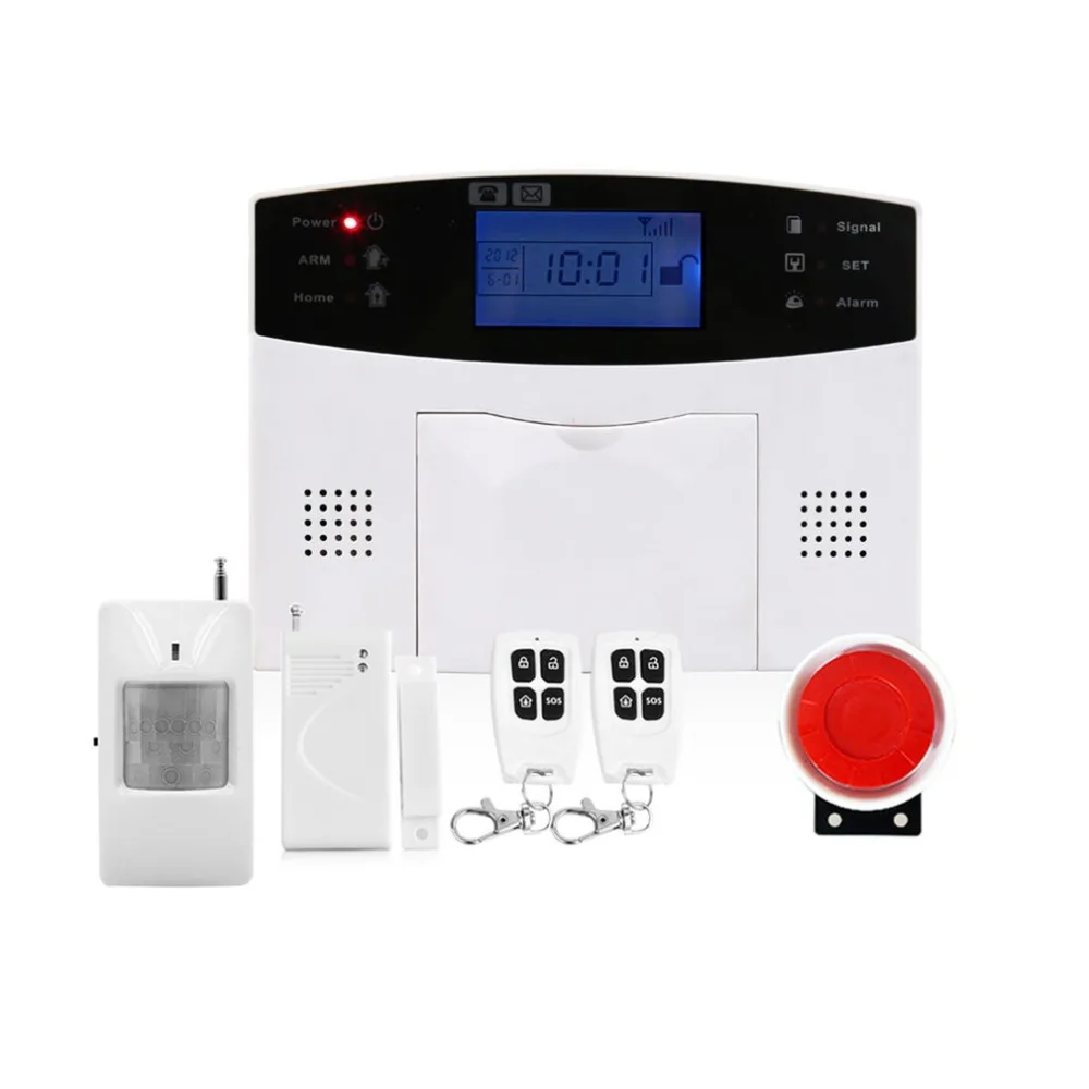 

Home Security GSM Alarm System APP Control Infrared Wireless Remote Control Autodial Siren Sensor Alarm Kit