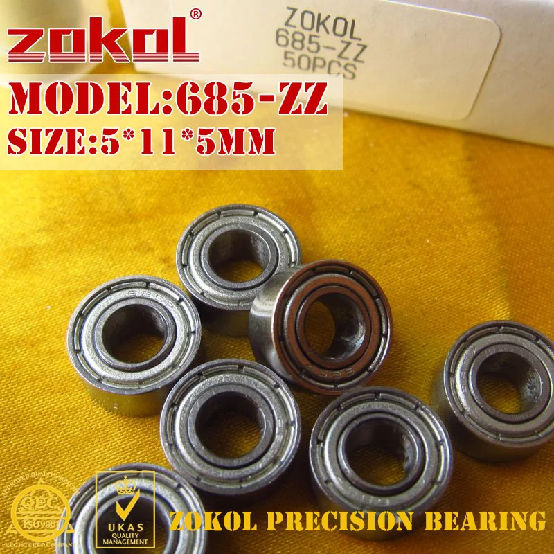 ZOKOL 685 ZZ подшипник P5Z4 миниатюрный 685ZZ радиальный шарикоподшипник 5*11*5 мм 5*11*3 |