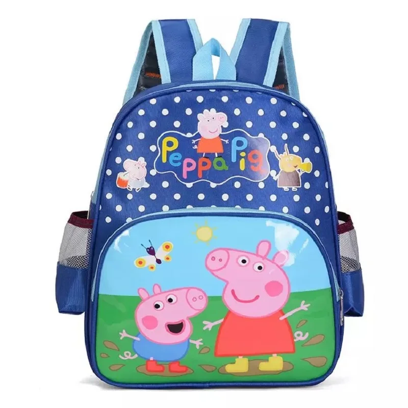 Подлинная Peppa игрушки "Свинка" Джордж игрушки "Свинка" розовой свинки, детские плюшевые игрушки Kawaii Детский Рюкзак Школьная Сумка для телефона сумка куклы - Цвет: B