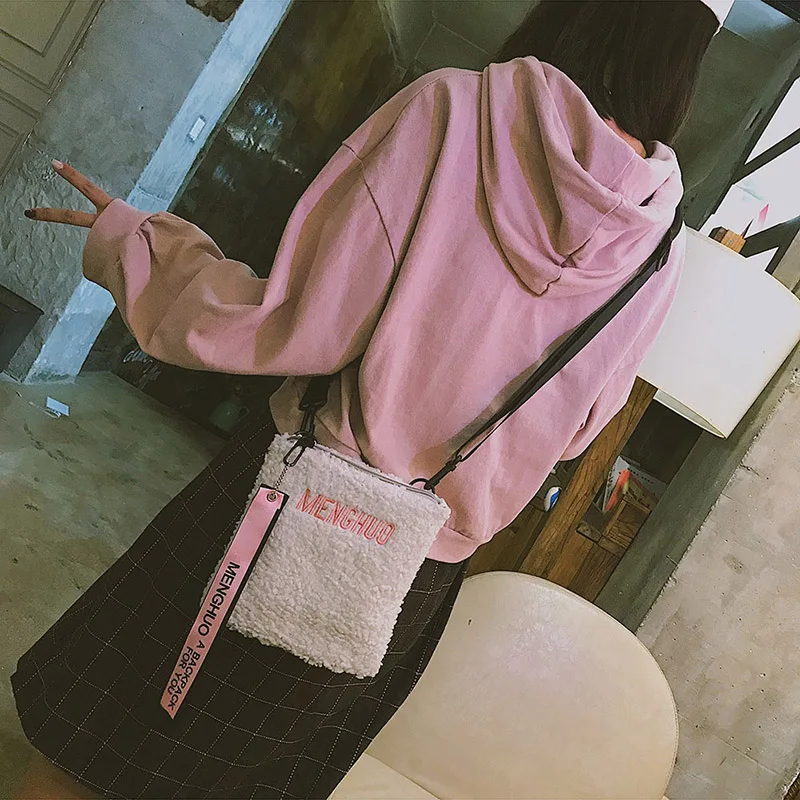 Menghuo Felt Women Bag HOT SALE 2017 Wool Women Messenger Bags Fashion Lady Crossbody Ribbon Women Shoulder Bags Drop Shipping (7)