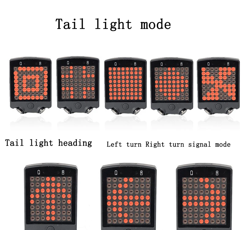 Велосипедный светильник, светильник указателя поворота для велоспорта, горный велосипед, водонепроницаемый задний светильник, светодиодный Предупреждение льный светильник, Предупреждение светильник#2