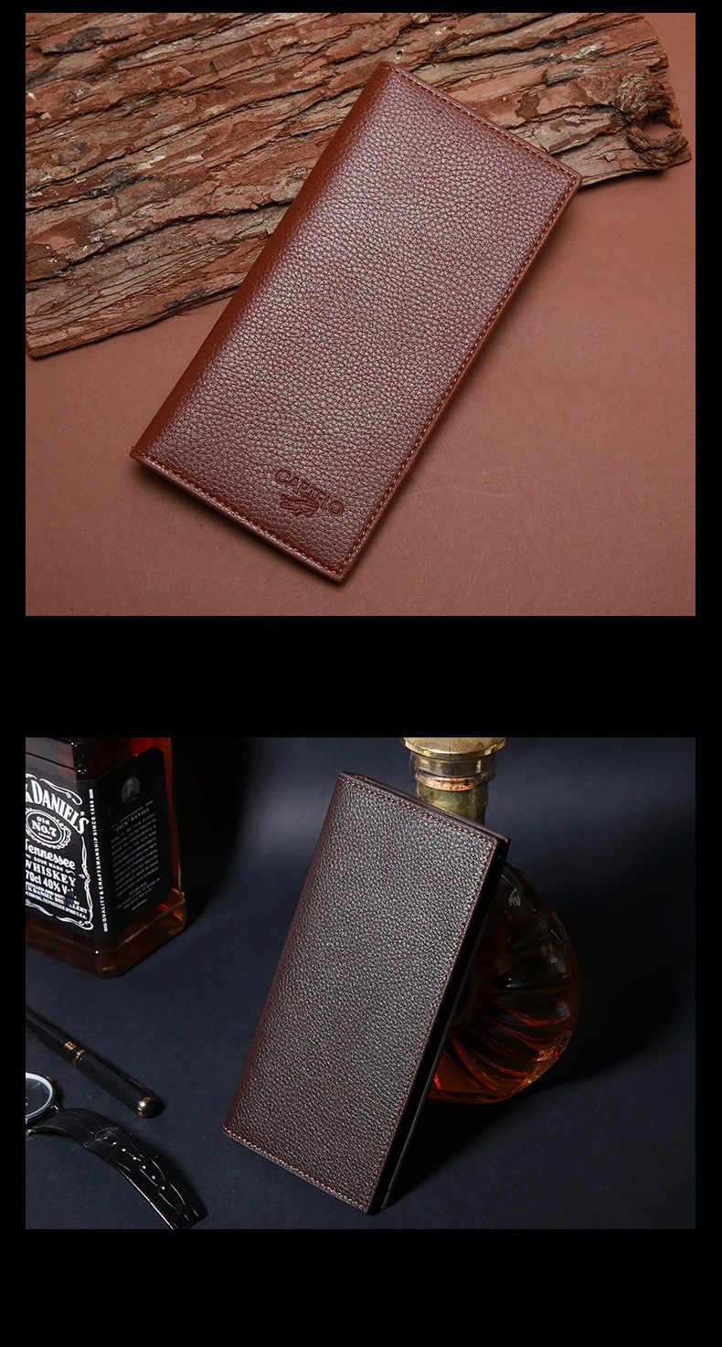 Men's genuine leather wallet 12