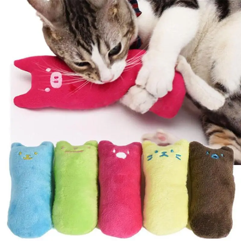 

Cat Toy Funny Toys For Cats Interactive Crazy Biting Plush Pet Kitten Chewing Toy Teeth Grinding Catnip katten Speelgoed