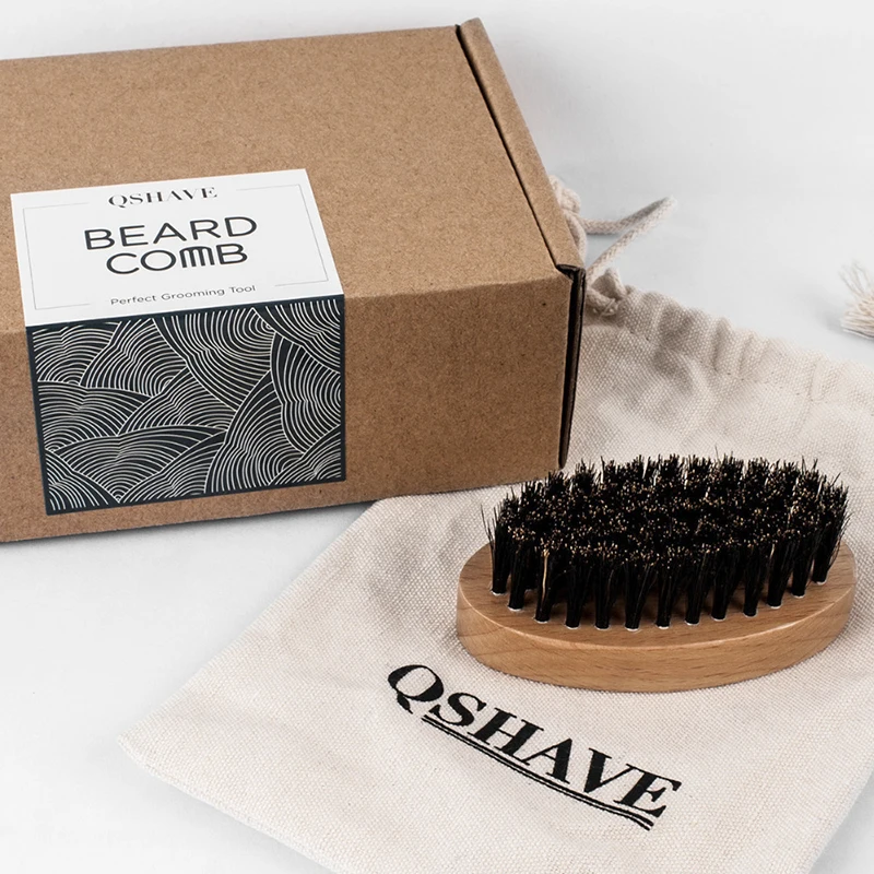 QSHAVE натуральная кабана щетина борода бритвенная щетка усы Мужская Борода для