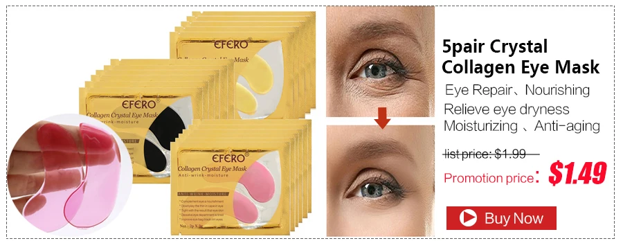 5pairs=10pcs Crystal Collagen Eye Mask Dark Circle Remover Anti-Wrinkle Whey Protein Eye Patches Under the Eyes for Face Mask -