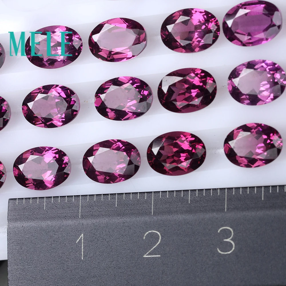 Gemstone Natural Red Alcoa Garnet 6X8mm 10pcs Oval Jewelry Making Loose Gemstone High Quality Stone DIY Ring Bracelet Earring