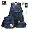 3pcs Set School Bags For Girls Teen Girl School Backpack For Boys Waterproof Travel Sport Backpack Camouflage Bookbag SchoolBag 1