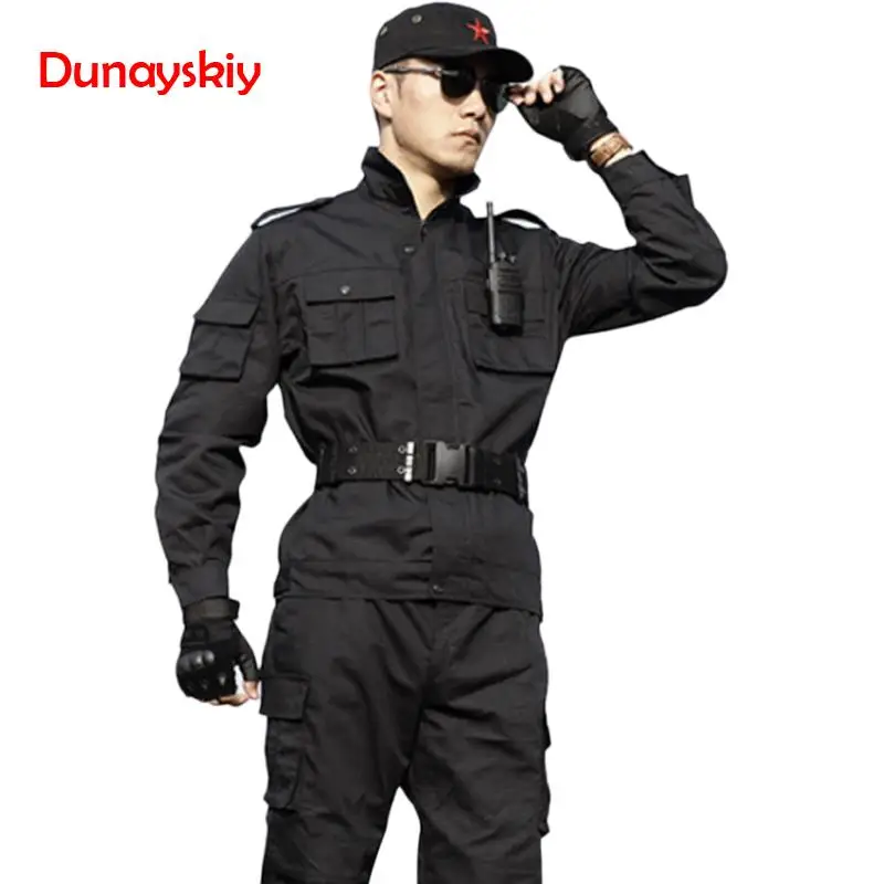 Мужская Черная Военная Униформа тактическая боевая униформа Militar Multicam CS Одежда Боевая рубашка охотничья одежда для мужчин