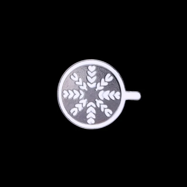 Красивый кофе значок пара аксессуары для приготовления эспрессо глазурованный чайный набор чашка капля масла Брошь Мини Кофе Темпер кафе подарок для любителей кофе - Цвет: 3