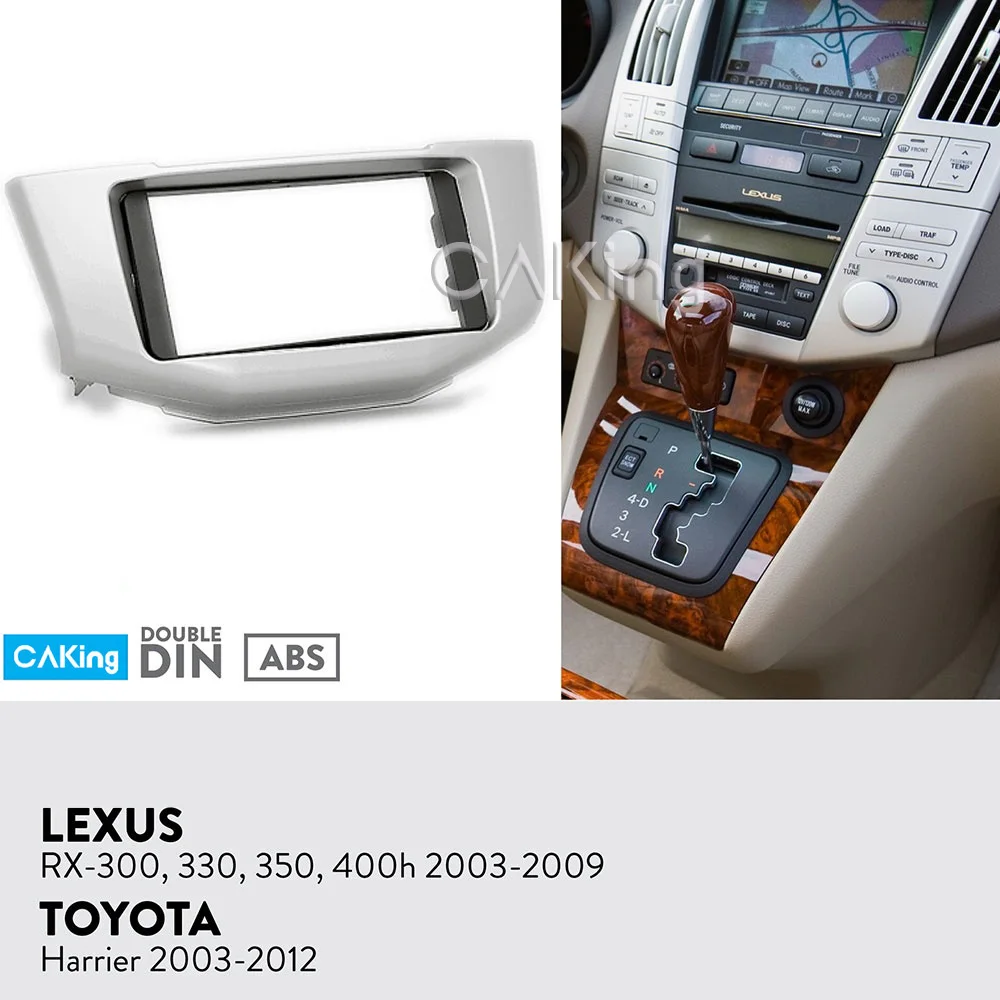 

Car Fascia Radio Panel for Toyota Harrier 2003-2012;Lexus RX-300/330/350/400h 2003-2009 Dash Kit Install Facia Plate Bezel Trim