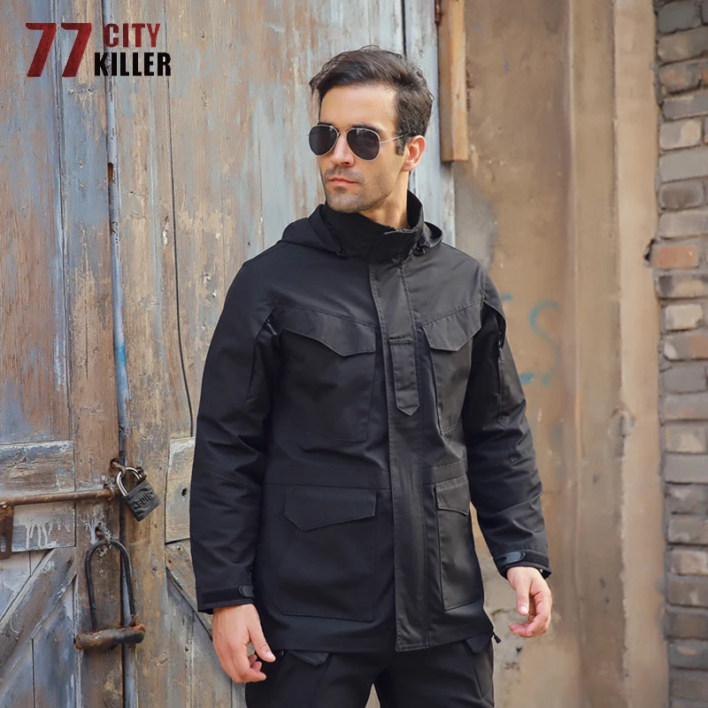 Мужская тактическая куртка 77City Killer зимняя камуфляжная теплая длинная с