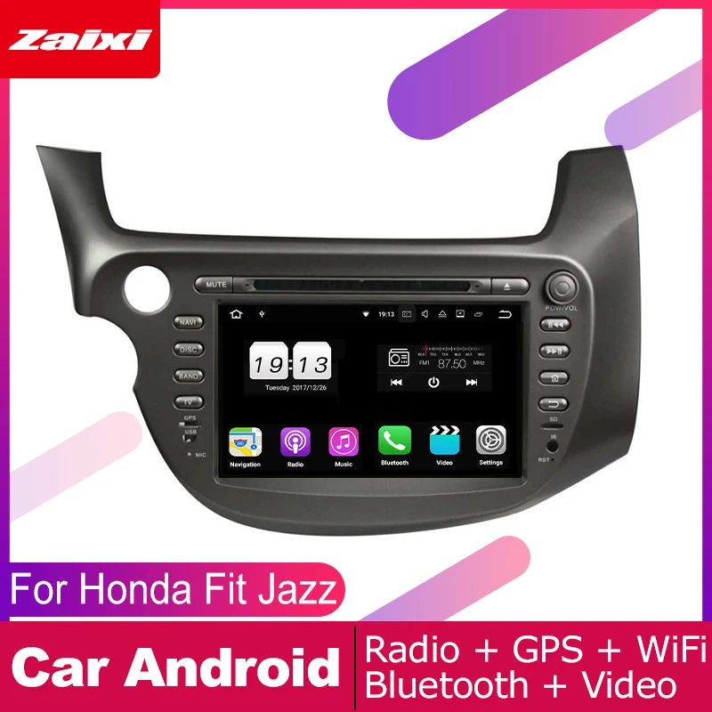 

ZaiXi 2 DIN Auto DVD Player GPS Navi Navigation For Honda Fit Jazz 2007~2014 Car Android Multimedia System Screen Radio Stereo