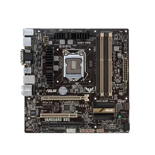 

VANGUARD B85 Desktop Motherboard B85 LGA1150 DDR3 32G SATA3 USB3.0 Micro-ATXmotherboard 90%new
